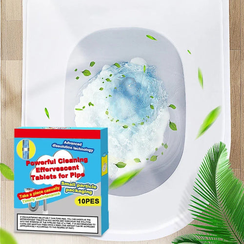 Easy-Care Powerful Cleaning Effervescent Tablets for Pipe, Fast