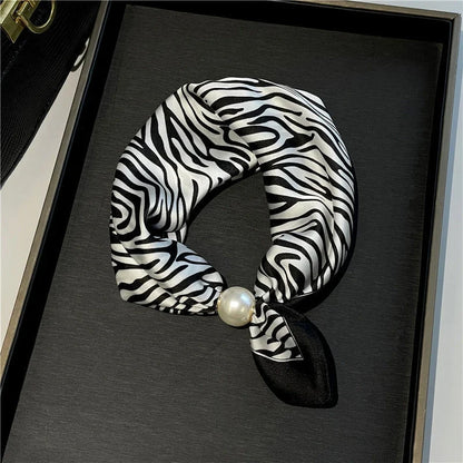 Pearl Necklace Scarf with an Easy Pop-On Design