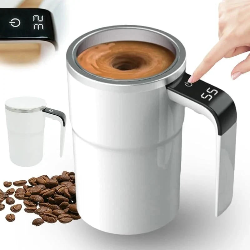 Purpose-Built Electric coffee mug with a built-in LCD thermometer