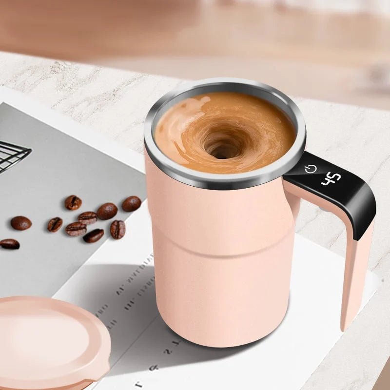Purpose-Built Electric coffee mug with a built-in LCD thermometer