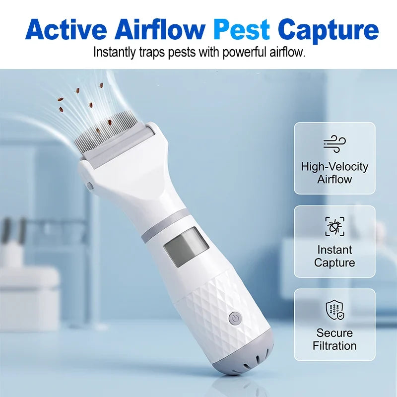 Easy-Care Hair flea comb, lice remover, cleaner for Routine Upkeep