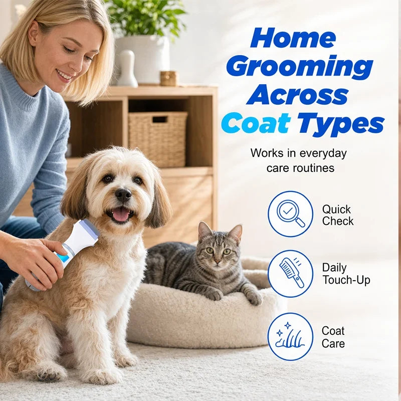 Easy-Care Hair flea comb, lice remover, cleaner for Routine Upkeep