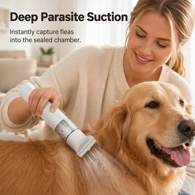 Pet-Friendly Electric Pet Flea Remover and Detangling