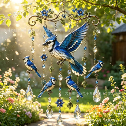Outdoor-Ready Hummingbird – Chime Suncatcher for Garden Display