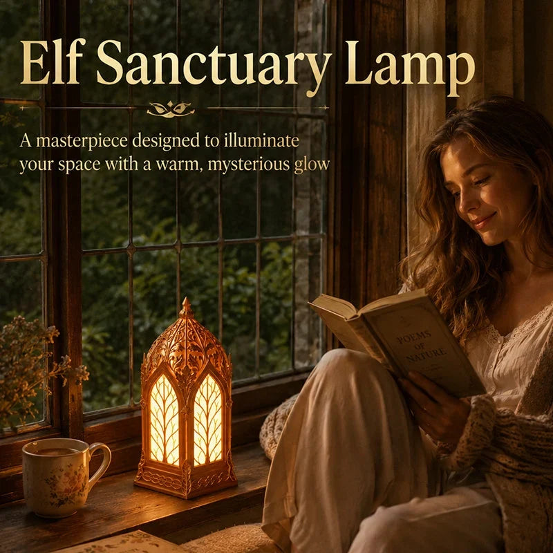 Decorative Elf Sanctuary Lamp – Warm Fantasy Table Lamp for Bedrooms