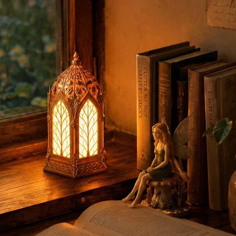 Decorative Elf Sanctuary Lamp – Warm Fantasy Table Lamp for Bedrooms