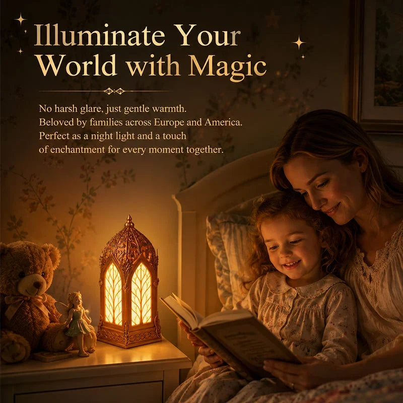 Decorative Elf Sanctuary Lamp – Warm Fantasy Table Lamp for Bedrooms