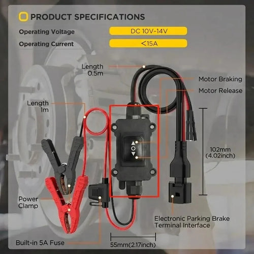 Vehicle-Ready EPB Emergency Release Tool,Over-Current Protection