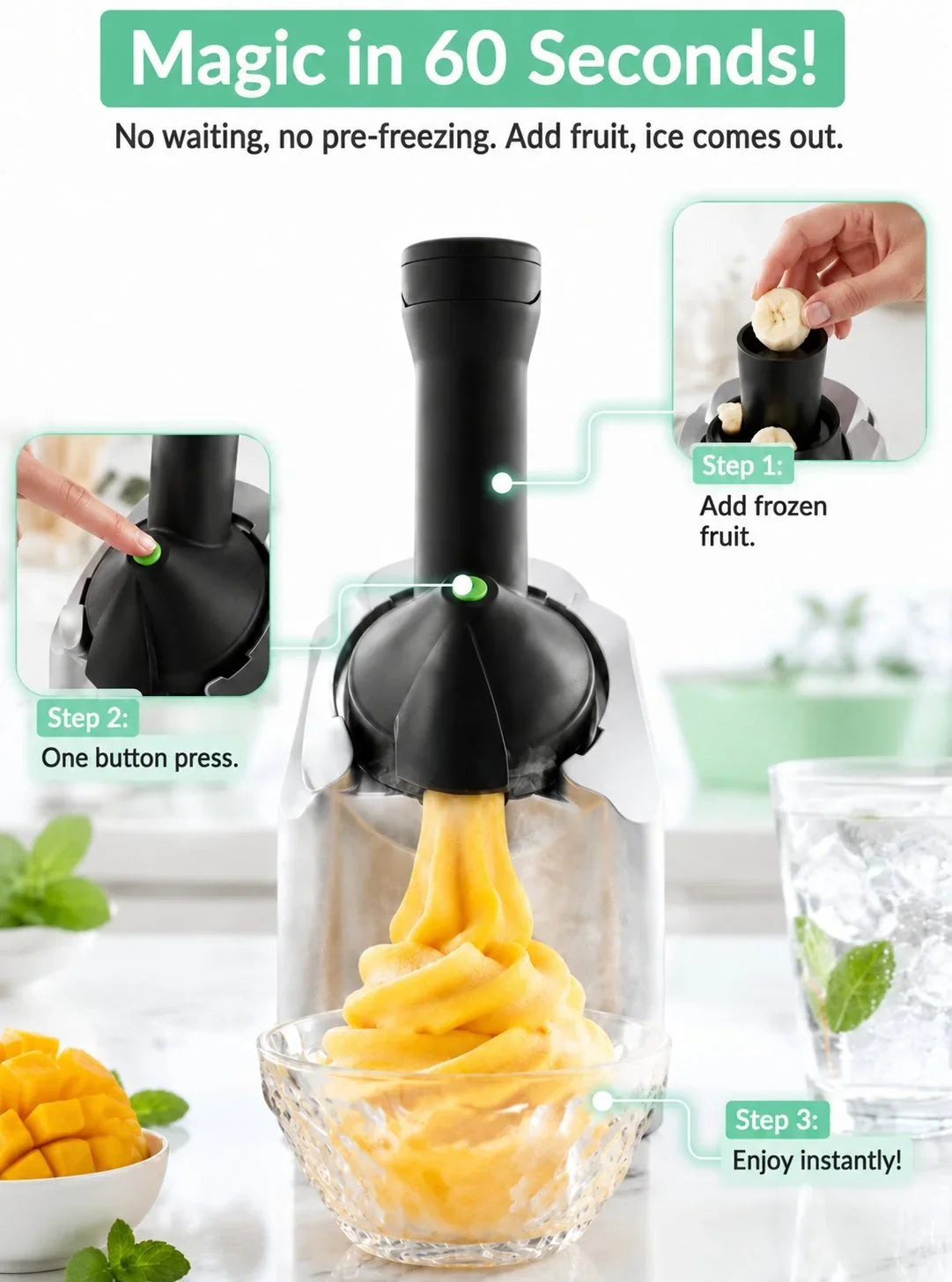 Purpose-Built Fully Automatic Ice Cream Maker, Homemade Ice Cream at