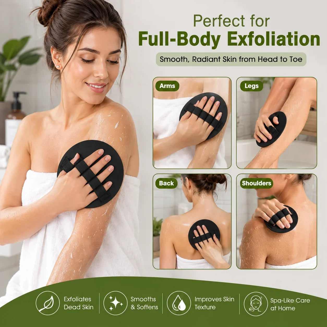 Purpose-Built Exfoliating Gloves – Instantly Remove Dead
