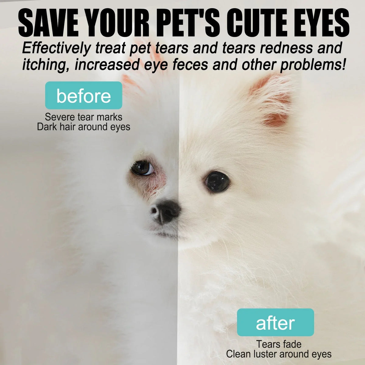 Easy-Care Pet Eye Cleaner & Drops – Gentle pH‑balanced formula, safe