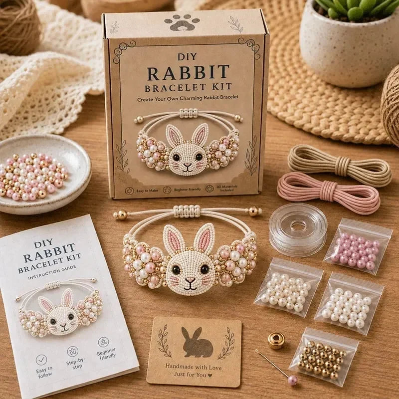 Hands-On DIY Beaded Bracelet Making Kit for Creative Play