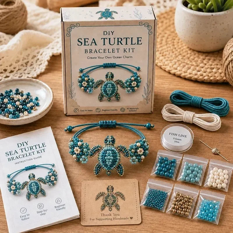 Hands-On DIY Beaded Bracelet Making Kit for Creative Play