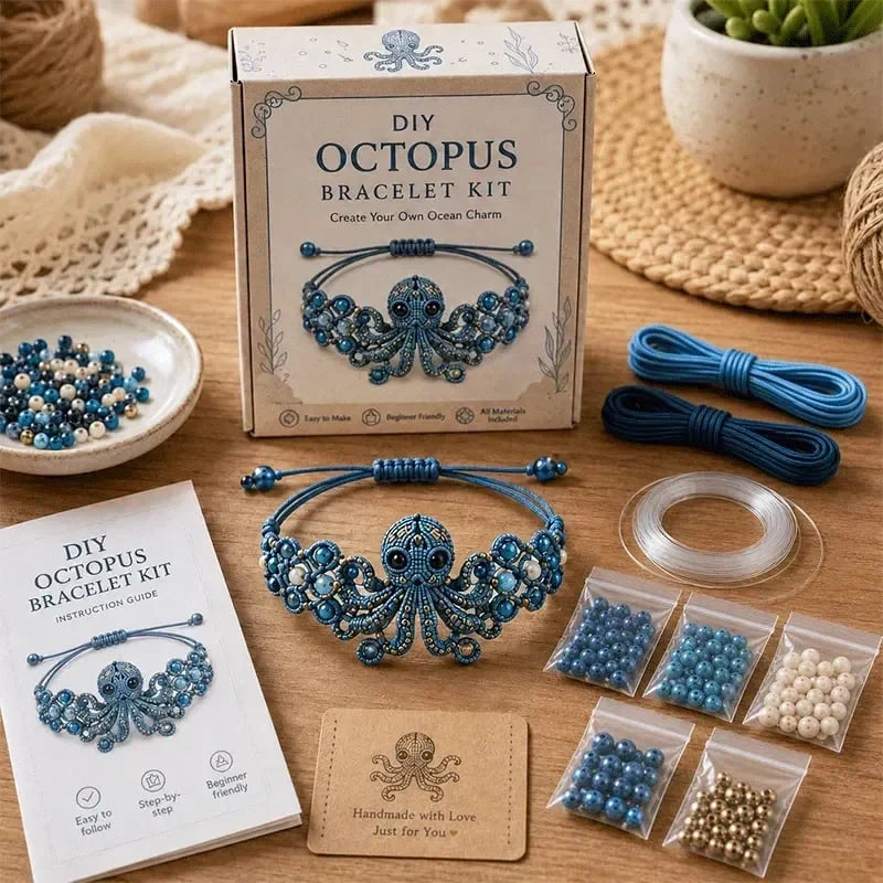 Hands-On DIY Beaded Bracelet Making Kit for Creative Play