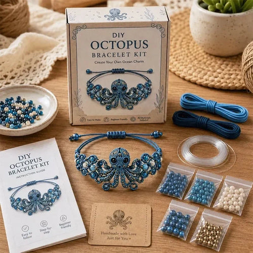 Hands-On DIY Beaded Bracelet Making Kit for Creative Play