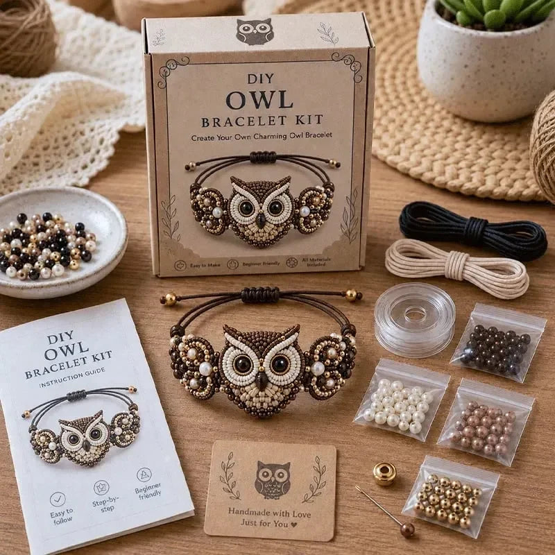 Hands-On DIY Beaded Bracelet Making Kit for Creative Play
