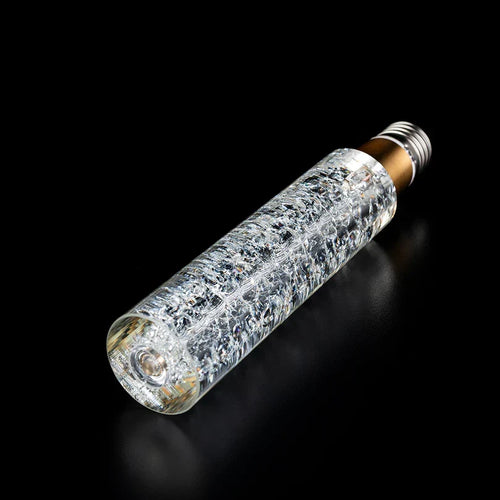 Crackle-Glass Edison Bulb with a Tubular LED Filament