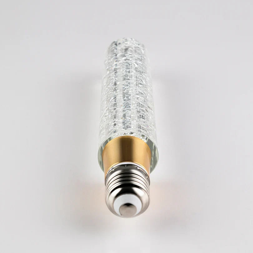 Crackle-Glass Edison Bulb with a Tubular LED Filament