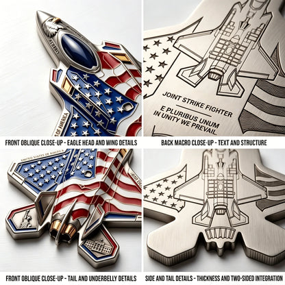 Metal Aviation Medallion Marking 35 Years of the F-35