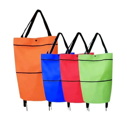 Vehicle-Ready 2-in-1 Foldable Shopping Cart for Garage Use