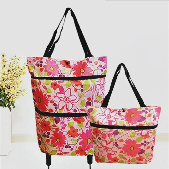Vehicle-Ready 2-in-1 Foldable Shopping Cart for Garage Use