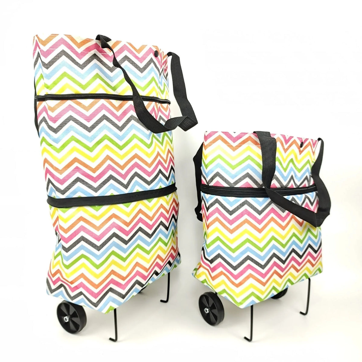 Vehicle-Ready 2-in-1 Foldable Shopping Cart for Garage Use