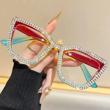 Decorative Fashion Modern Look Trending Eyeglasses Cat-Eye Anti-Blue
