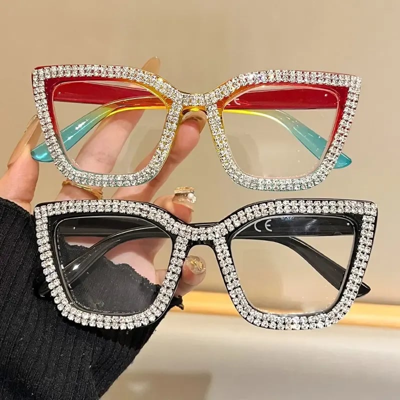 Decorative Fashion Modern Look Trending Eyeglasses Cat-Eye Anti-Blue