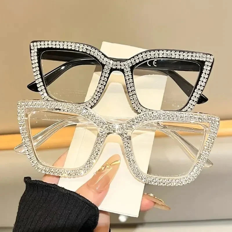 Decorative Fashion Modern Look Trending Eyeglasses Cat-Eye Anti-Blue