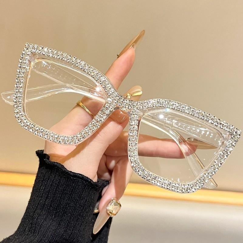 Decorative Fashion Modern Look Trending Eyeglasses Cat-Eye Anti-Blue