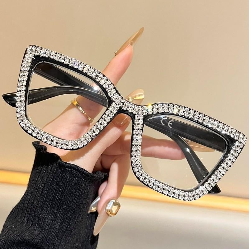 Decorative Fashion Modern Look Trending Eyeglasses Cat-Eye Anti-Blue