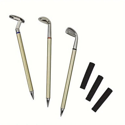 Purpose-Built Golf Pen Holder + 3-Pen SetElevate Your Office Desk – A