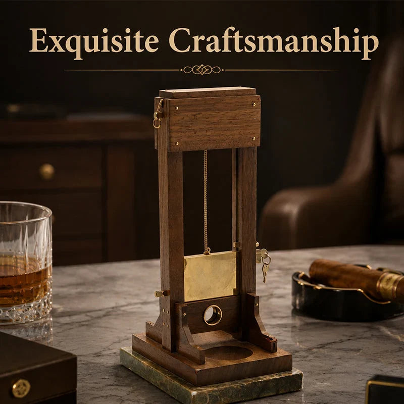 Purpose-Built Luxury Desktop Cigar Cutter – Unique Guillotine Style