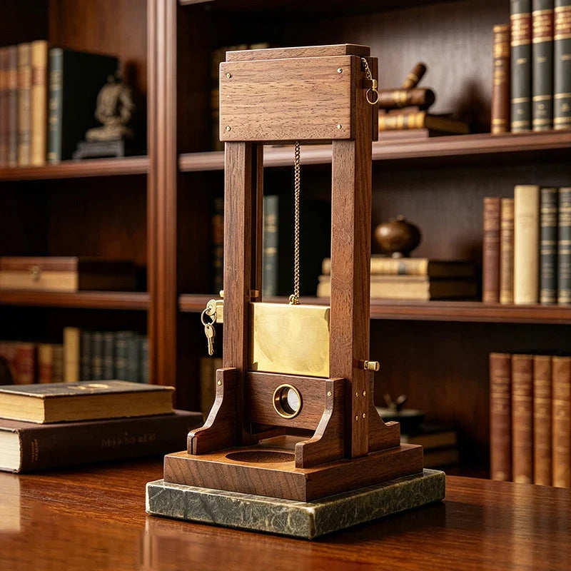 Purpose-Built Luxury Desktop Cigar Cutter – Unique Guillotine Style