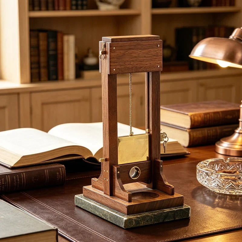 Purpose-Built Luxury Desktop Cigar Cutter – Unique Guillotine Style