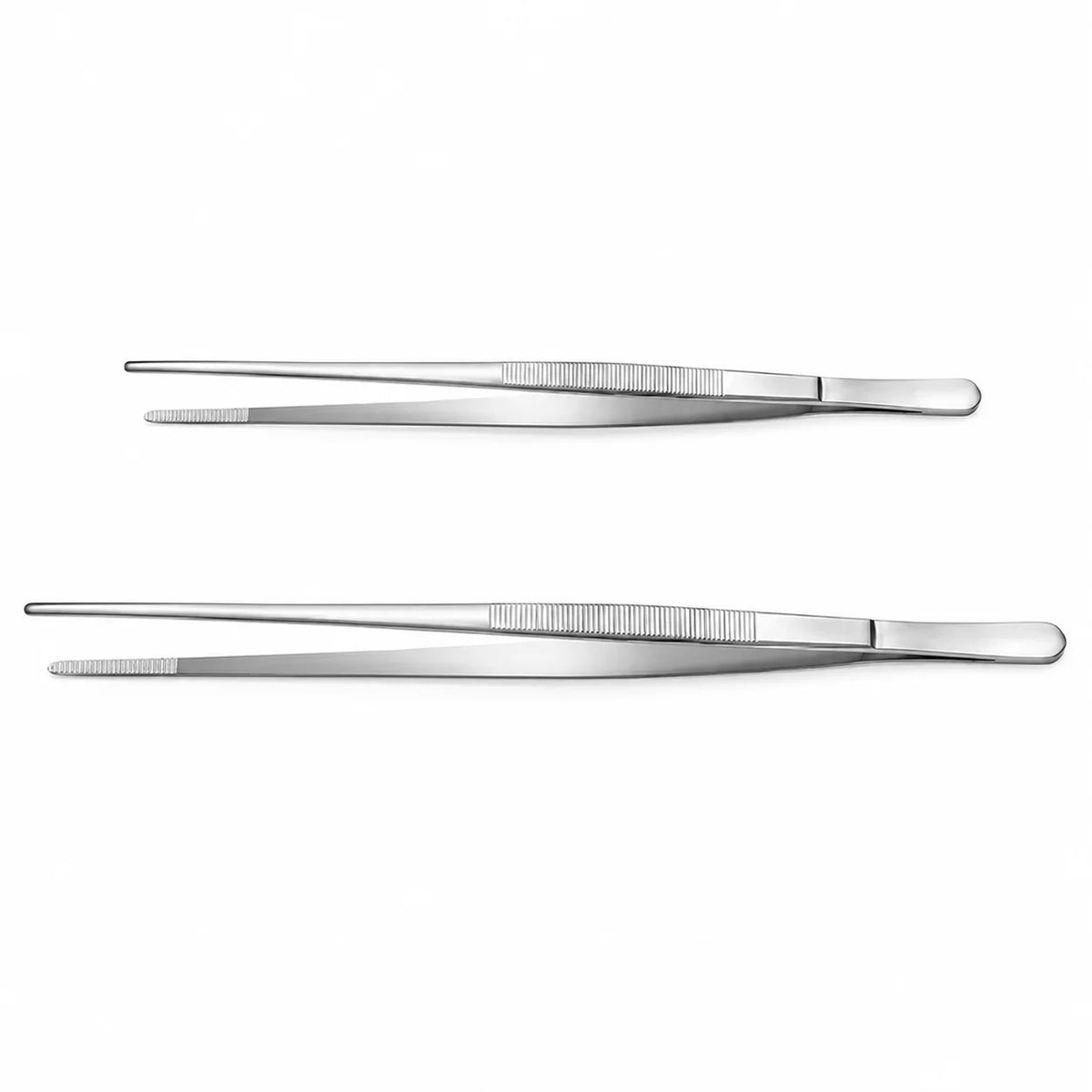 Purpose-Built Fine Long Tweezer Tongs Professional Black Set,12'' and