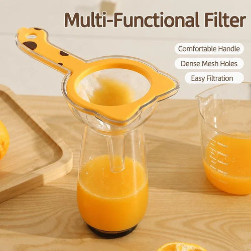 Hands-On Fine Mesh Strainer for Coffee, Tea & Flour（1 Filter Kit + 3