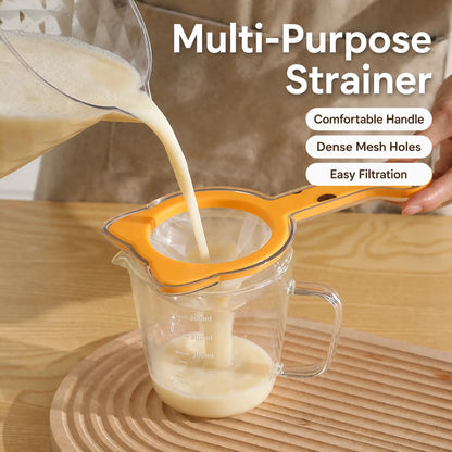 Hands-On Fine Mesh Strainer for Coffee, Tea & Flour（1 Filter Kit + 3