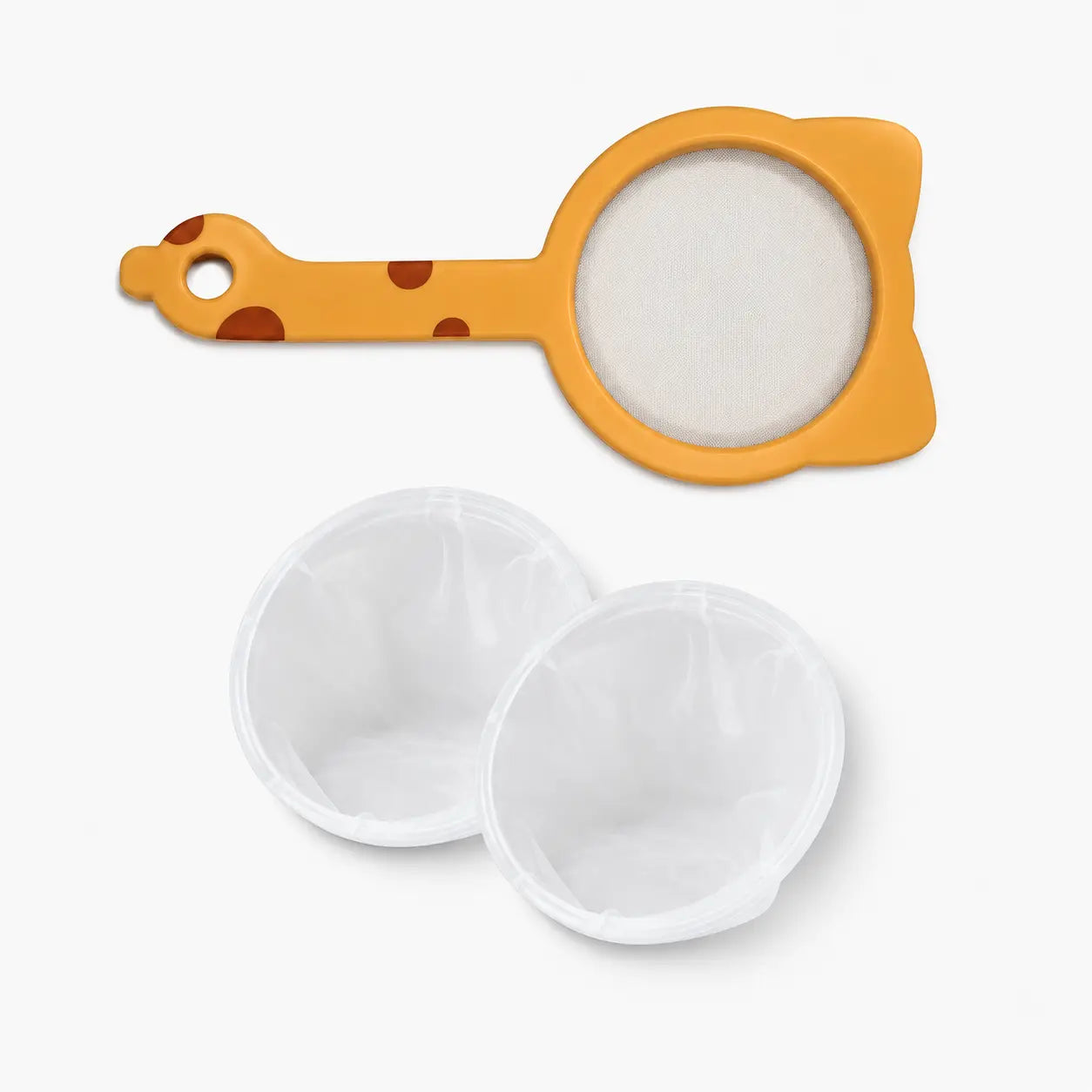 Hands-On Fine Mesh Strainer for Coffee, Tea & Flour（1 Filter Kit + 3