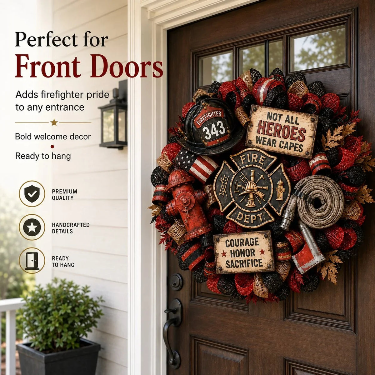 Purpose-Built Honor the Brave – Handcrafted Firefighter Tribute
