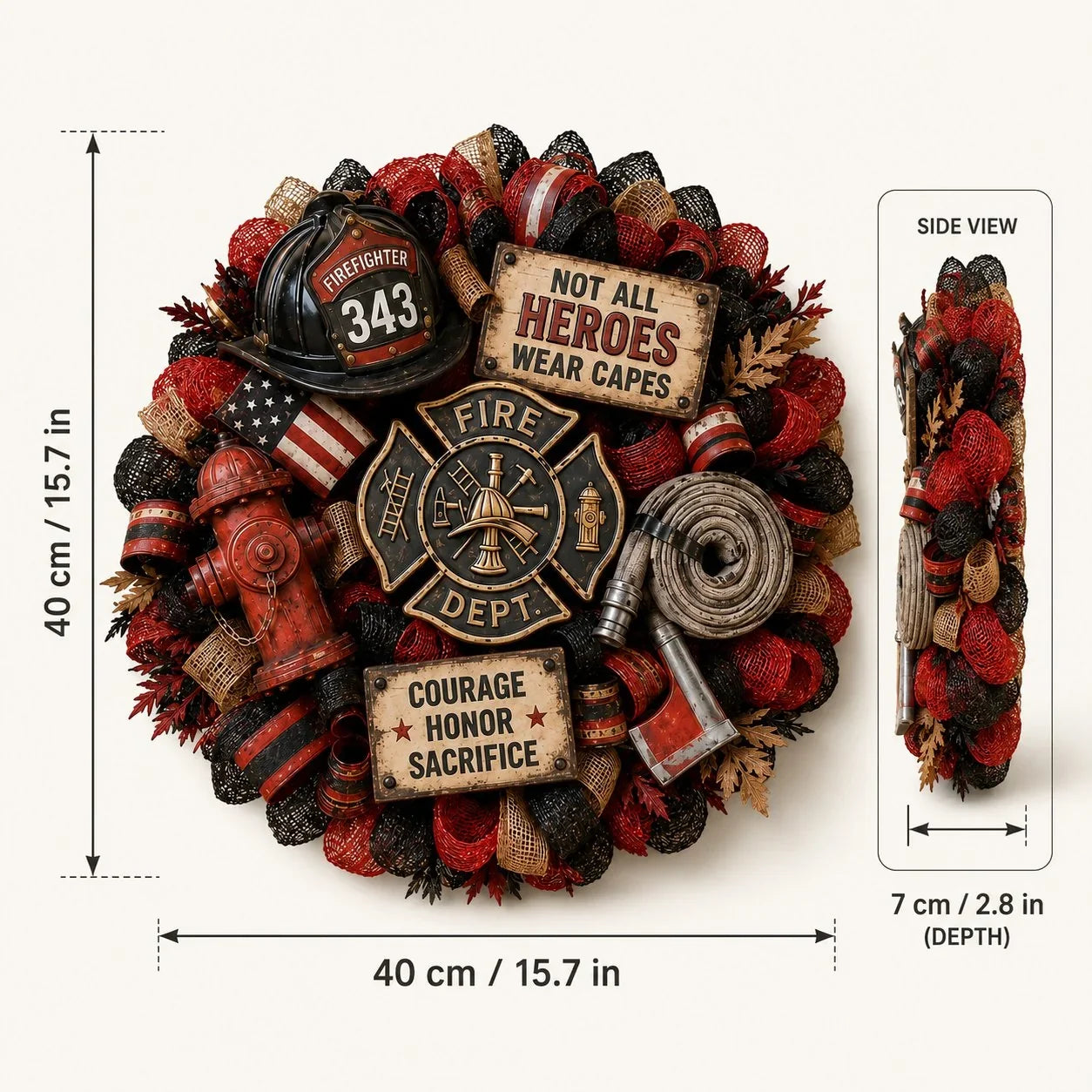 Purpose-Built Honor the Brave – Handcrafted Firefighter Tribute
