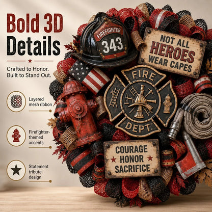 Purpose-Built Honor the Brave – Handcrafted Firefighter Tribute
