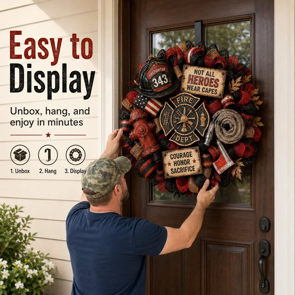 Purpose-Built Honor the Brave – Handcrafted Firefighter Tribute