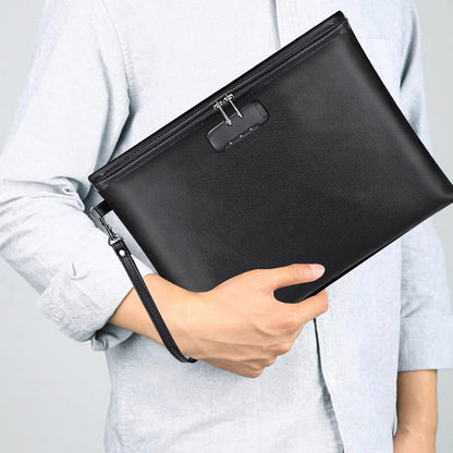 Fireproof Waterproof Document Bag for Passports, Cash and Valuables