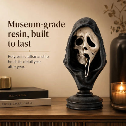 Purpose-Built Ghost Face Skeleton Bust Statue for Everyday Use