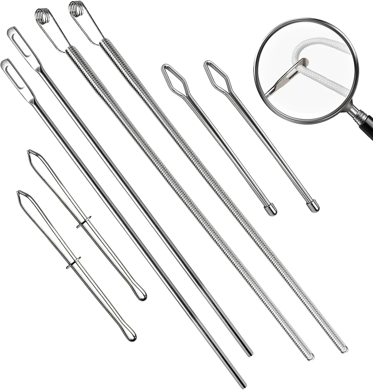 Distinctive Flexible Drawstring Threader Tool – 2PCS Stainless Steel