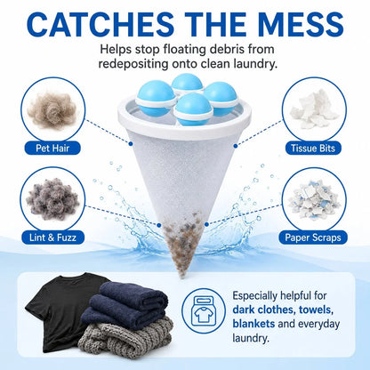 Pet-Friendly Floating Lint & Hair Catcher（3pcs） for Daily Pet Care