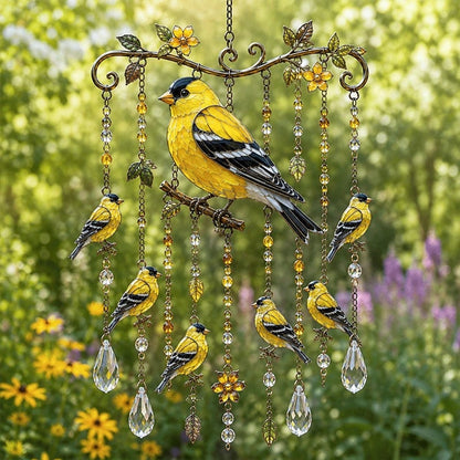Outdoor-Ready Hummingbird Wind Chime for Garden Display