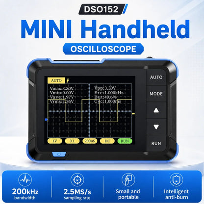 Vehicle-Ready Pocket Digital Oscilloscope – Portable Signal Tester
