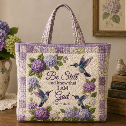 Space-Saving Hydrangea Hummingbird Faith Bag for Organized Storage